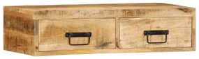 vidaXL Dulap TV montat pe perete 80x30x19 cm, lemn masiv de mango brut
