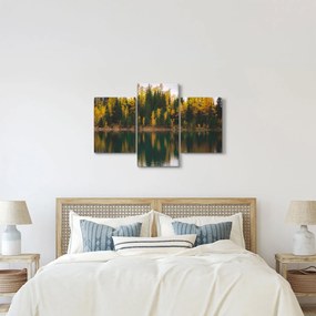 Tablou cu lac de pădure (90x60 cm)