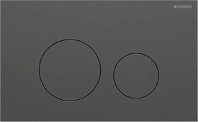 Clapeta de actionare Geberit Sigma40 Slim crom-negru finisaj periat