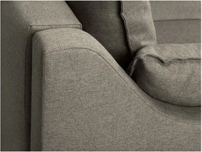 Canapea extensibilă cu spațiu pentru depozitare Mazzini Sofas Ancolie, maro deschis, 215 cm