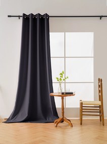 Draperie gri inchis OXFORD 140x250 cm Agatat: Inele metalice