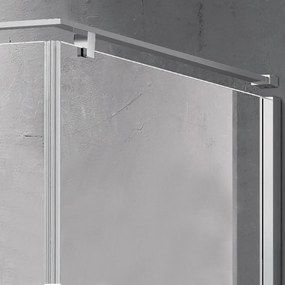 Cabină de duș pătrată Sorrento Plus 90x140 stânga cu înveliș Easy Clean