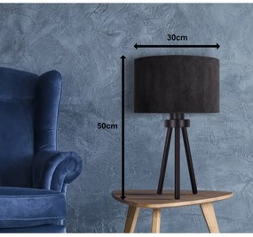 Lampă de masă Duolla LYON 1xE27/15W/230V d. 30 cm negru