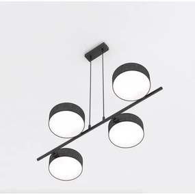 Lustră suspendată pe cablu DRUMZ 4xE14/10W/230V negru