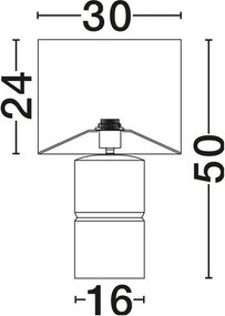 Veioza, Lampa de masa LILY