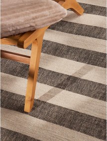 Covor negru/crem reversibil/țesut manual din iută 120x170 cm Playa – Hanse Home