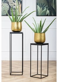 Suport pentru flori BASICLOFT 80x24 cm, negru