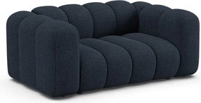 Canapea albastru-închis cu tapițerie din chenille 170 cm Lupine – Micadoni