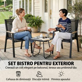 Outsunny set bistro terasă elegant | Aosom Romania