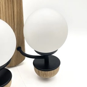 Aplică Brilagi COTTAGE 2xG9/40W/230V stejar/alb