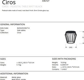 Masuta laterala design modern Ciros 60cm