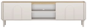 Comodă TV Amilio 170 cm cu sertar - cashmere / stejar uleiat / mânere cashmere