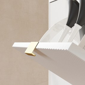 HOMCOM Dulap de pantofi pentru 20 de perechi de pantofi cu 4 sertare rabatabile Alb | Aosom Romania