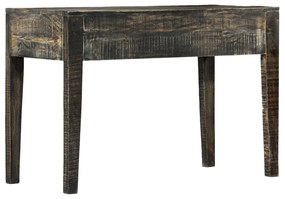 Birou, negru, 110 x 50 x 75 cm, lemn masiv de mango Negru, Negru, 25, 0,188