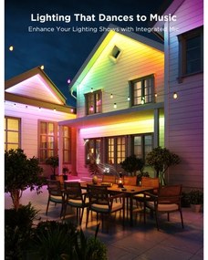 Bandă de exterior Govee Outdoor Pro SMART RGBICWW LED 10m Wi-Fi IP65