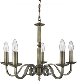 Lustra clasica suspendata design traditional Richmond 5L alama antique 1505-5AB SRT