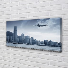 Tablouri canvas oraș nori Aeronave