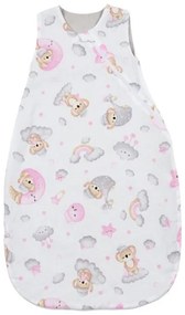 Sac de dormit de vara din bumbac 100% 3-12 luni Kidizi Koala Dreams Pink, 0.5 tog