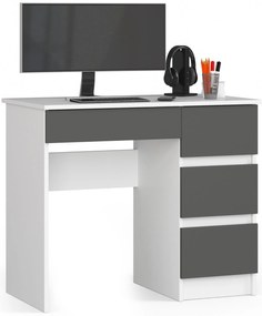 Masă PC Benicio II (Alb + grafit gri) (D). 1070845