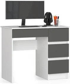 Masă PC Benicio II (Alb + grafit gri) (D). 1070845