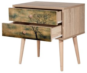 Măsuță de noptieră Two Sonoma Oak