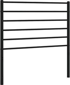 vidaXL Tăblie de pat de schimb metalică, negru, 107 cm