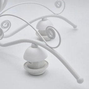 Lustră pe lanț RETRO II 5xE27/60W/230V alb