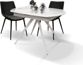 Scaun River, piele ecologica, structura metalica - STANDARD - NEGRU - MARO CASTAN - PIELE ECOLOGICA