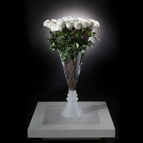 Aranjament floral elegant, VASE SERENA trandafiri albi, 125cm 1141134.95