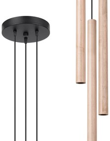 Lustră pe cablu Sollux SL.1268 PASTELO 3xG9/8W/230V lemn