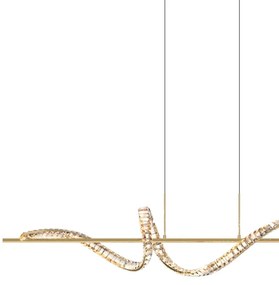 Lustră LED pe cablu Zuma Line MD3170-1-3GT ATHESA LED/24,5W/230V 2700-6000K + telecomandă