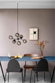 Halo Design 738823 - Lustra ATOM suspendată pe cablu, 6xG9/28W/230V, Ø 57 cm, negru/k. negru