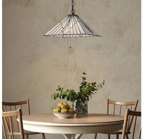 Elstead TF-ALDERLEY-P - Candelabru Tiffany ALDERLEY pe lanț, 1xE27/60W/230V