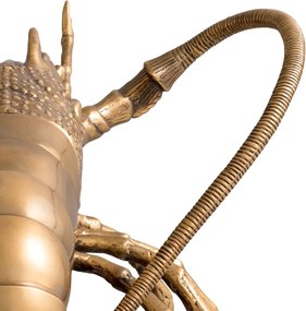 Obiect decorativ din alama masiva design LUX Lobster