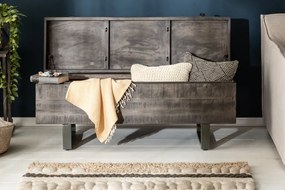 Cufar din lemn Factory Loft 115cm, mango gri A-39664 VC