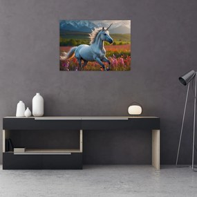 Tablou pe sticlă - Unicorn (70x50 cm)