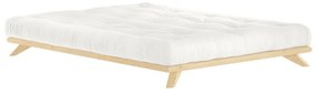 Pat matrimonial Karup Design Senza Bed Natural, 160 x 200 cm
