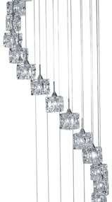 Lustra LED casa scarii design modern Ice Cube H-3M 7820-20-LED SRT