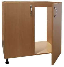 Masca Pentru Chiuveta cu 2 usi Cires 80x87x50 cm din Pal 18mm si cu Picioare Reglabile