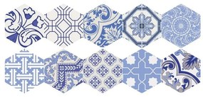 Set 10 autocolante impermeabile pentru podea Ambiance Ursulina, 20 x 18 cm