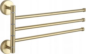 Mexen cuier triplu rotativ pentru prosoape, auriu - 7039243-50