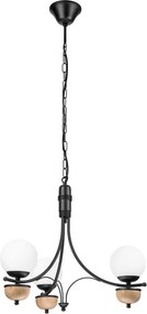 Brilagi - Lustra LED cu lanț COTTAGE 3xG9/40W/230V stejar/alb