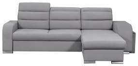 Canapea universală, material textil, gri, LESAT ROH UNI