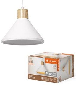 Lustră pe cablu Ledvance DECOR ipsos 1xE27/25W/230V d. 22 cm ipsos alb