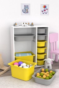 Organizator jucării Dremonka 10 (alb + Gri + galben). 1124247