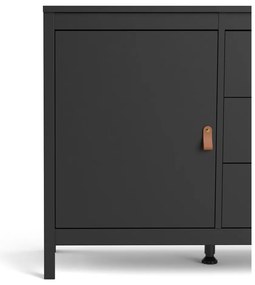 Comodă neagră joasă 152x80 cm Madrid – Tvilum