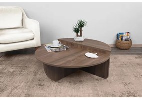 SET 2x măsuță de cafea PODIUM maro