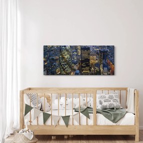 Tablou - Panorama de seară a Londrei (120x50 cm)