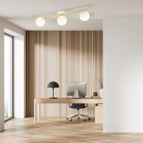 Plafonieră SPLENDI 3xE14/10W/230V alb/auriu