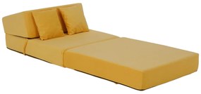 Scaun pliant/saltea PELOS, galben